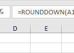 Round Negative Number Down to Nearest Integer