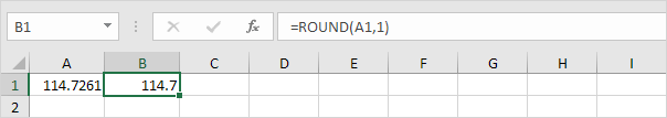 ROUND ONE DECIMAL PLACE