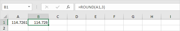 Round Functions in Excel: Round Three Decimal Places in Excel