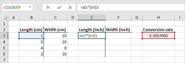 Absolute Reference Example