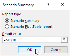 Create a Scenario Summary