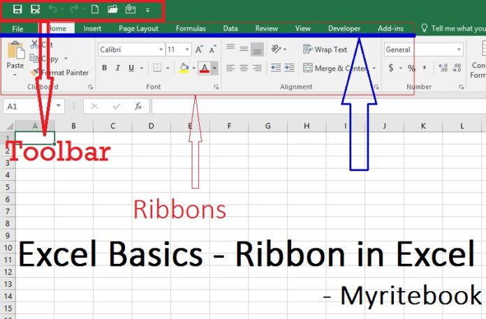 Excel Basics Ribbon in Excel