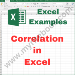 Excel Example – Correlation in Excel