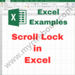 Excel Example – Scroll Lock in Excel