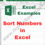 Excel Example – Sort Numbers in Excel VBA