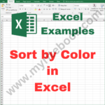 Excel Example – Sort by Color in Excel