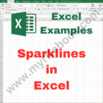 Excel Example – Sparklines in Excel