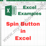 Excel Example – Spin Button in Excel VBA