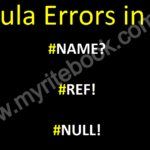 Excel Functions Formula Errors in Excel