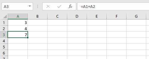 Formula in Excel