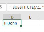 Substitute Function