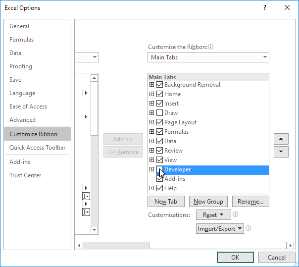 Macro in Excel