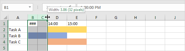 Change Column Widths