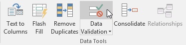 click Data Validation