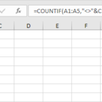 concatenate-not-equal-to-operator-and-cell-value