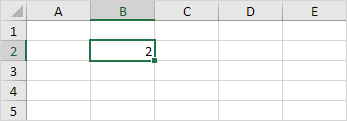 Range in Excel: Enter a Value