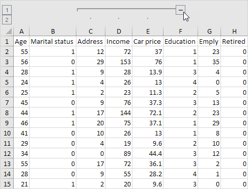 Hide Columns